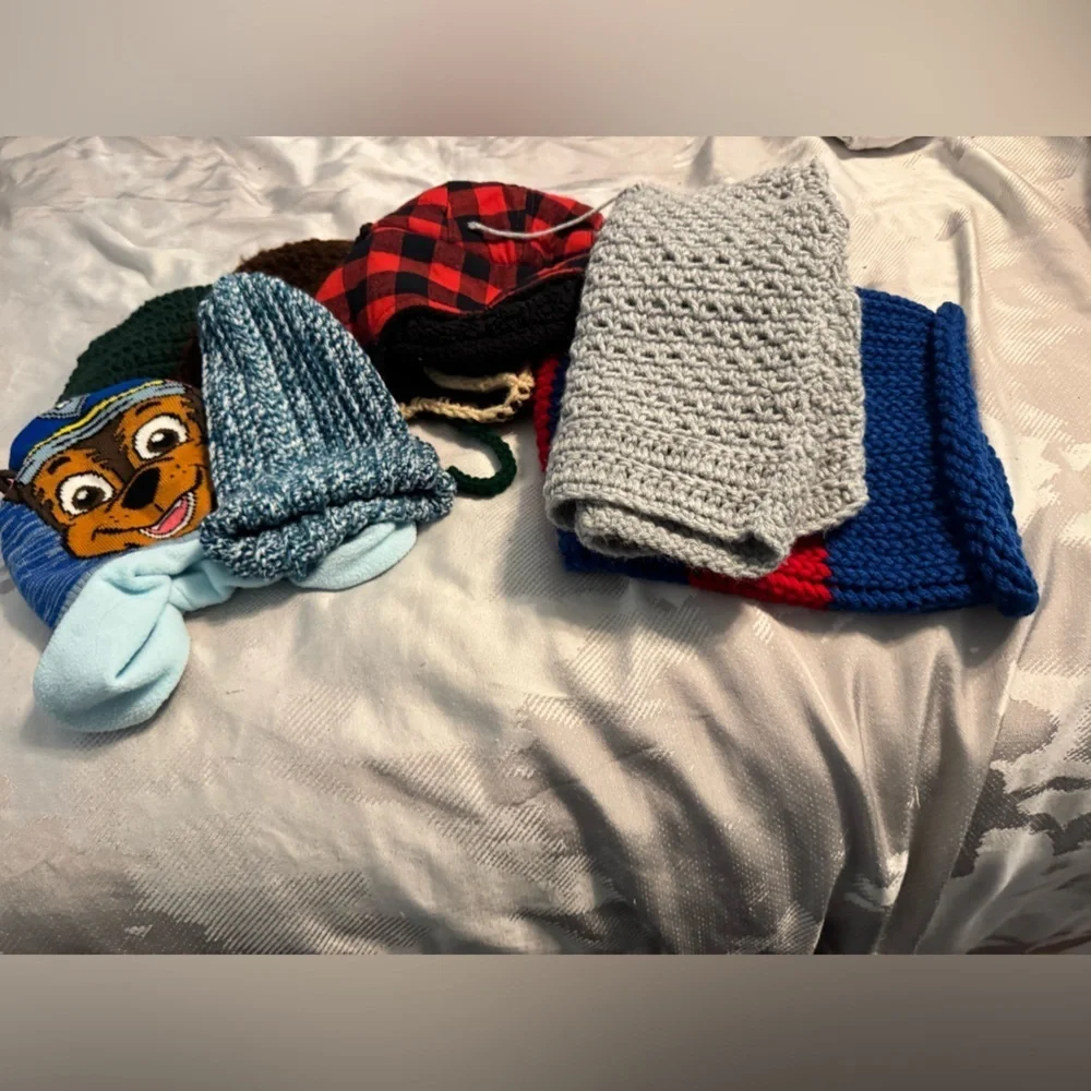 Kids' Winter Hat Collection - Blue, Red, Gray & Paw Patrol! Toddler Collection.